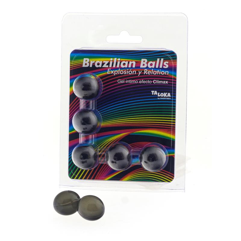 Set de 5 bolas brasileñas Gel con efecto clímax excitante